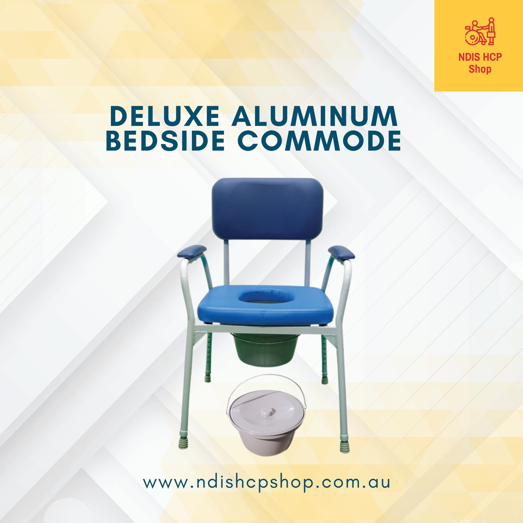 Deluxe Aluminum Bedside Commode