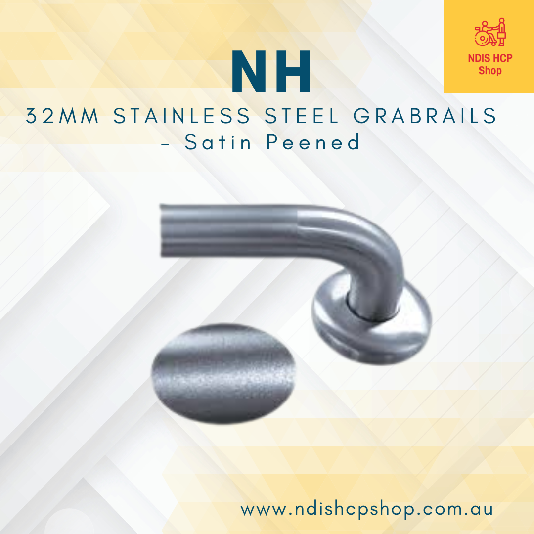 SATIN PEENED STAINLESS STEEL GRAB RAILS